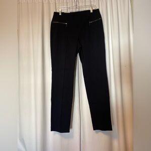 Style & Co. Black Cropped Pants with Zipper Detail